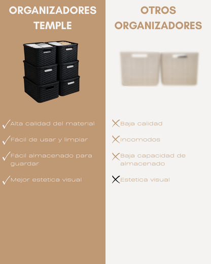 Organizadores Temple XL (Llevate 3 pagando 2)